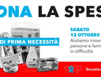 Sabato 13 ottobre in 318 punti vendita di Coop Alleanza 3.0 “Dona la spesa” per persone in difficoltà