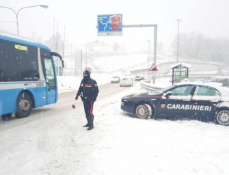 Nevicata più consistente e controlli sull’Appennino