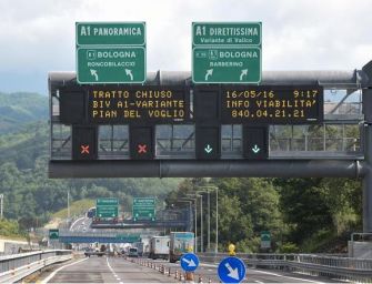 Camion a fuoco sull’A1, chiuso il tratto tra il bivio per A1 Direttissima e Pian del Voglio