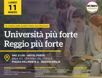 M5s. Ognibene: Università più forte, Reggio più forte