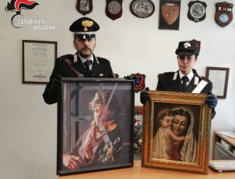 Bologna. Porta a restaurare due quadri rubati, 49enne denunciato per ricettazione