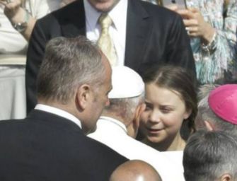 Greta Thunberg a Roma dal Papa