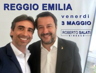 Salvini in un video con Salati: a Reggio sarebbe finalmente ora di cambiare