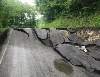 Frana, chiusa la Ciano-Vercallo-Casina