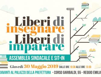 Giovedì 30 maggio davanti alla prefettura di Reggio sindacati in piazza per il sit-in “Liberi di insegnare, liberi di imparare”