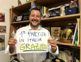 [VIDEO] Salvini: “Lega primo partito, grazie”