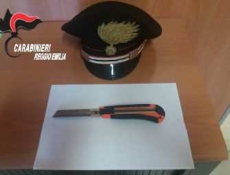 Cavriago: fugge all’alt, semina il panico in strada e aggredisce carabiniere