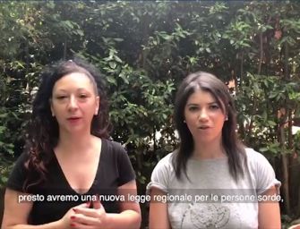 Una legge regionale per le persone non udenti [Video]