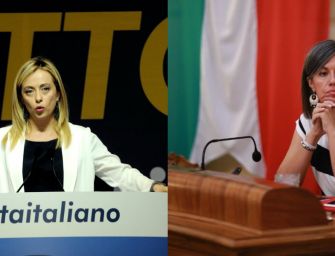 Foto Meloni a testa in giù su FB, arriva querela