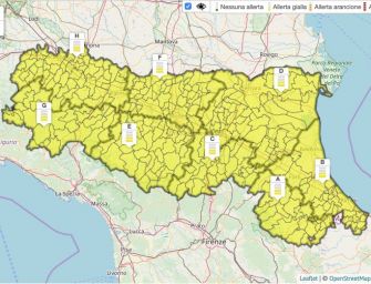 Venerdì 23 agosto in Emilia-Romagna allerta gialla per temporali
