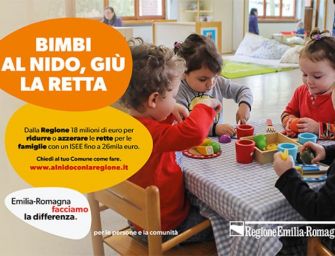 Dalla Regione Emilia-Romagna 18 milioni ai Comuni per abbattere o azzerare le rette dei nidi