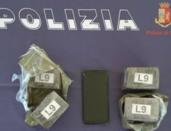 Fermato alla stazione di Sant’Ilario d’Enza con 2 kg di droga