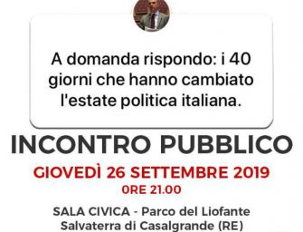 Salvaterra, incontro pubblico con il deputato Pd Andrea Rossi