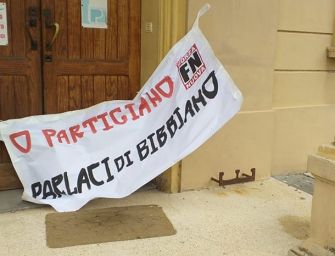 Bibbiano. ‘Scritta neofascista a Scandiano’