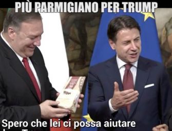Le Iene regalano Parmigiano-Reggiano a Pompeo, gaffe di Conte