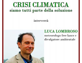 Novellara. Luca Lombroso parla dei cambiamenti climatici