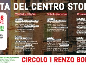Reggio. Chiostri della Ghiara, festa Pd del centro storico intitolata a Gazzini