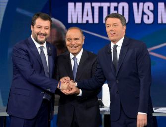 Renzi e Salvini tra veleni e battute in tv