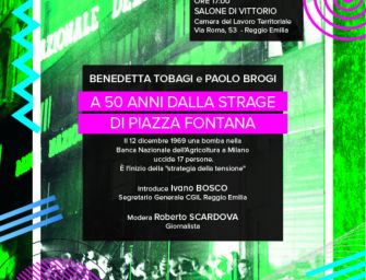 Reggio. Incontro alla Camera del Lavoro: a 50 anni dalla strage di piazza Fontana