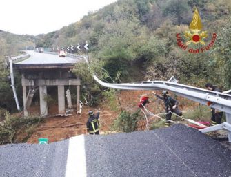 Italia in pezzi, crollato un altro viadotto