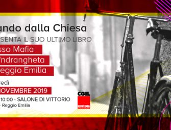 Giovedì 21 novembre alla Cgil di Reggio la presentazione del libro “Rosso Mafia” di Nando Dalla Chiesa