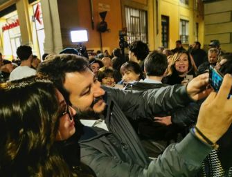 Il capo della Lega Matteo Salvini domenica è a Castelnovo Monti