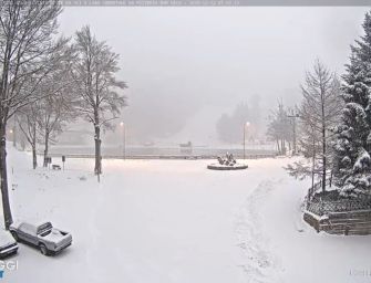 Neve in collina, e fiocchi in pianura