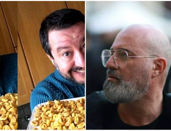 Bonaccini e Salvini a colpi di tortellini