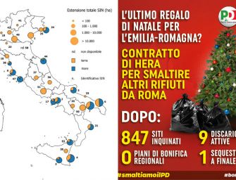 Scontro rifiuti Bonaccini e Borgonzoni
