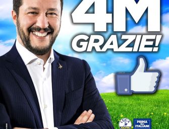 Matteo Salvini è il re dei social in Europa