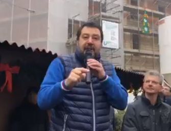Salvini in Emilia attacca sui rifiuti