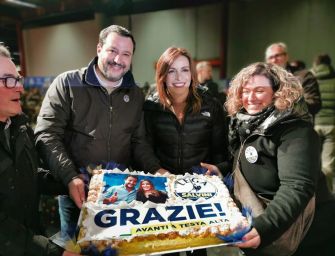 Salvini e Borgonzoni a Vignola