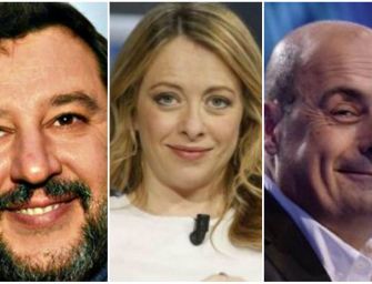 Cala la Lega, cresce forte Fdi, il Pd sul 20%