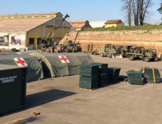Ok ospedale da campo a Piacenza
