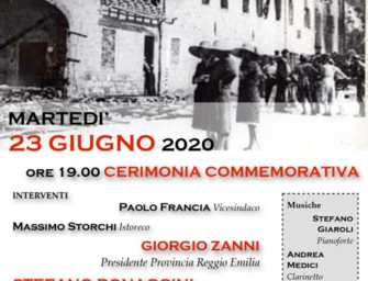 Vezzano. Eccidio de La Bettola, 76esimo. Cerimonia su Facebook con Bonaccini