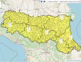 Martedì 18 agosto in Emilia-Romagna allerta gialla per temporali e criticità idrogeologica