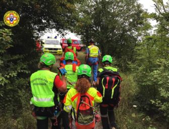 Nonno soccorso sulla Pietra di Bismantova