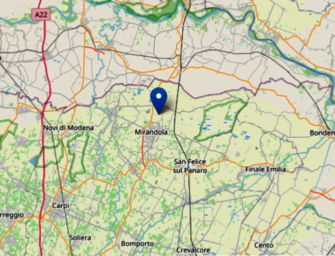 Lieve scossa di terremoto 2.4 a Mirandola