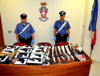 Reggio. Ritrovato e sequestrato arsenale di armi rubate, arresto