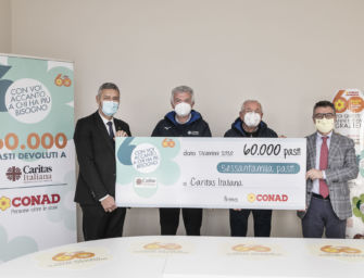 Conad Nord Ovest dona 60mila pasti alla Caritas