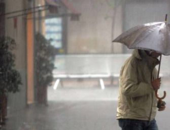 Allerta in regione per pioggia e vento