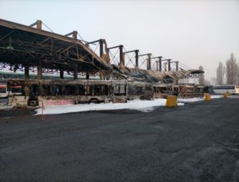 Seta: piena luce su rogo via del Chionso a Reggio