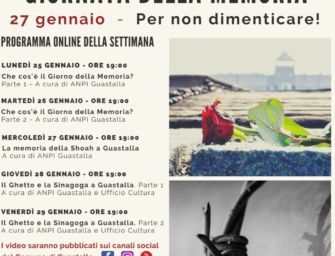 Le iniziative per il Giorno della memoria a Guastalla