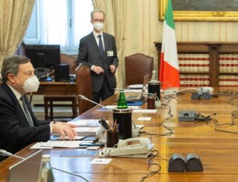 Draghi con Enti locali e sindacati. Bonaccini: confronto importante. Rinviato voto su Rousseau