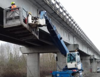 Procedono secondo i piani i lavori sul ponte sul Po tra Guastalla e Dosolo
