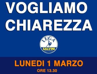 Reggio. Lega: appalti, silenzio del sindaco. Vogliamo chiarezza, presidio davanti al Comune