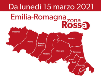 Da lunedì zona rossa per tutta Emilia-Romagna