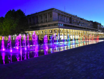 Reggio Natale, padiglioni Iren in piazza Vittoria