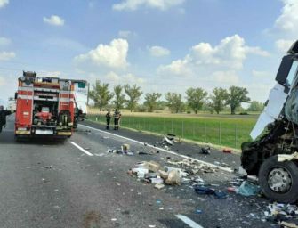 Maxi-incidente tra 8 tir tra Parma e Fidenza