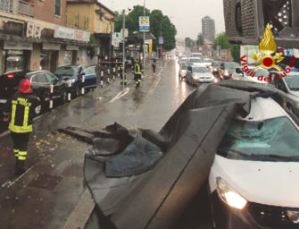Nubifragio a Bologna, paura e danni